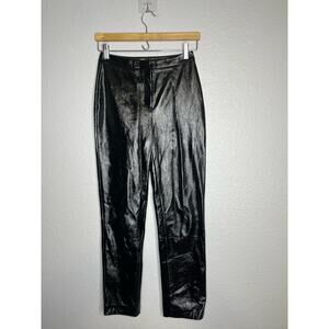 Leith Faux Leather Shiny Pant